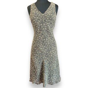 Casual Corner Annex Black Floral Sleeveless Dress Petite 8